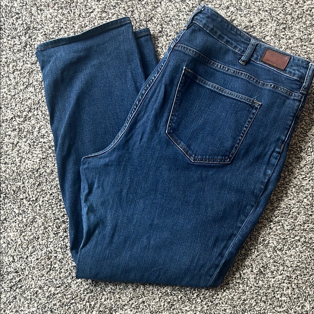 Lands End Classic Blue Denim Jeans size 22W